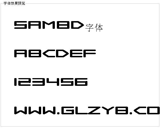 Sambd字体