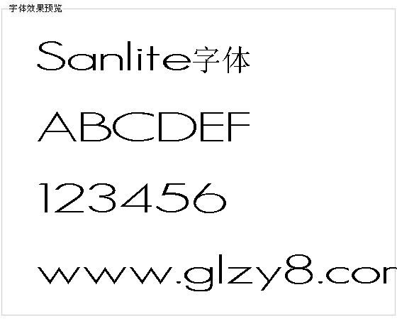 Sanlite字体