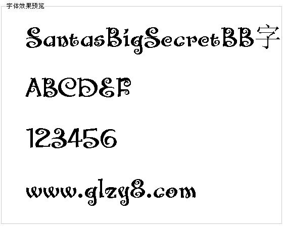 SantasBigSecretBB字体