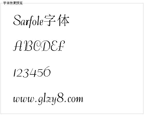 Sarfole字体