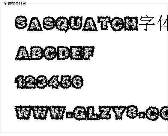 Sasquatch字体