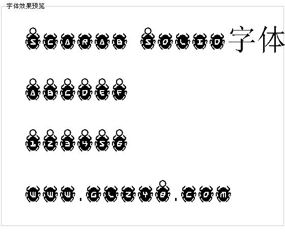 Scarab Solid字体