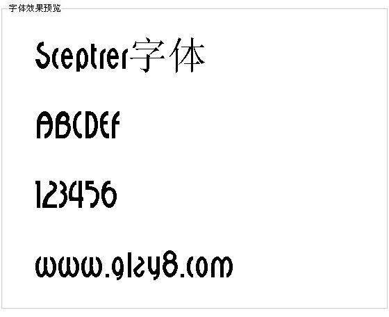 Sceptrer字体