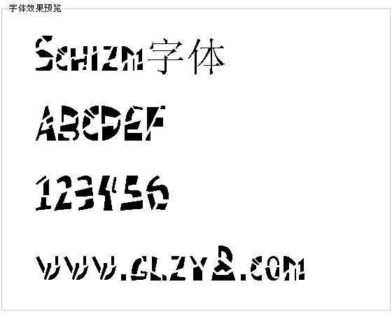 Schizm字体