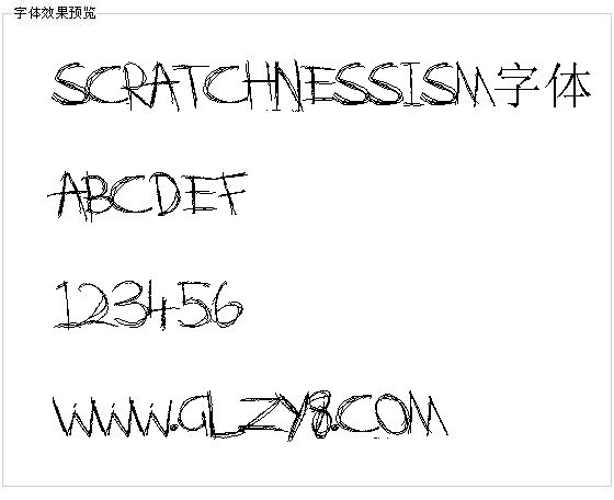 SCRATCHNESSISM字体