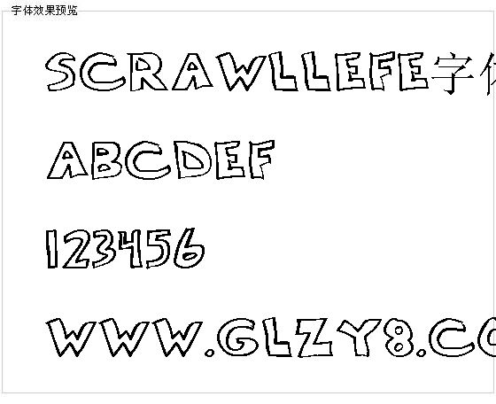 Scrawllefe字体