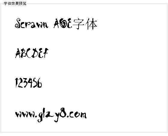 Scrawn AOE字体