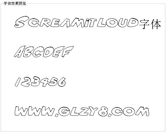 Screamitloud字体