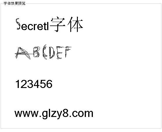 Secretl字体