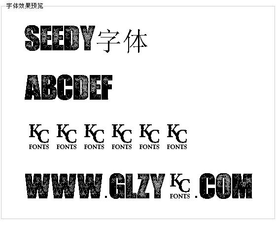 Seedy字体