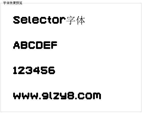 Selector字体