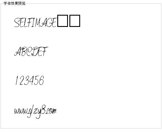 SELFIMAGE字体