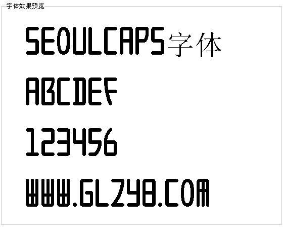 SeoulCaps字体