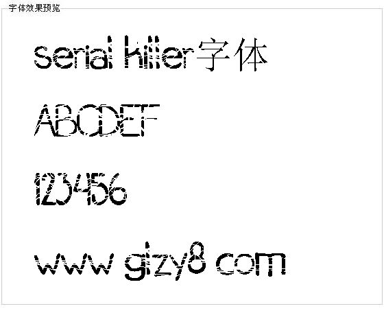 serial killer字体