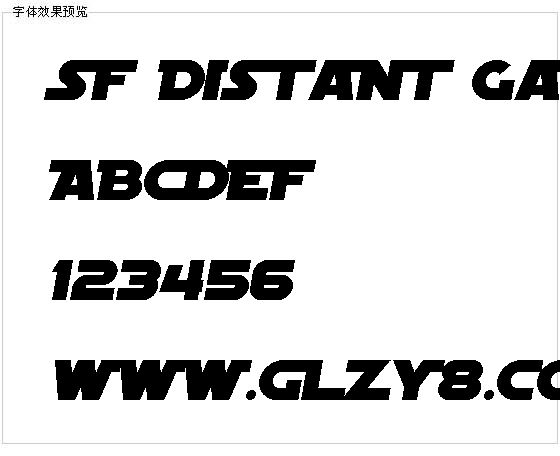 SF Distant Galaxy字体