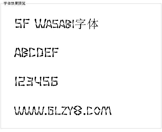 SF Wasabi字体