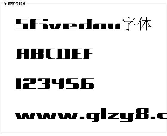 Sfivedou字体