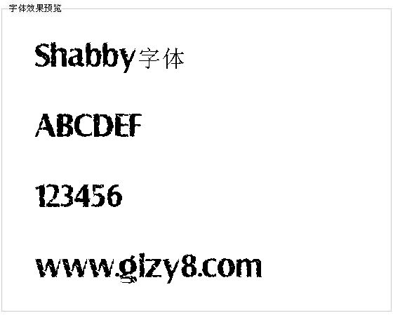 Shabby字体