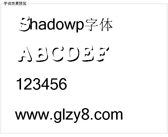 Shadowp字体