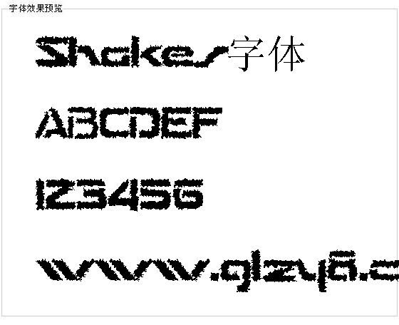 Shakes字体