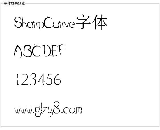 SharpCurve字体