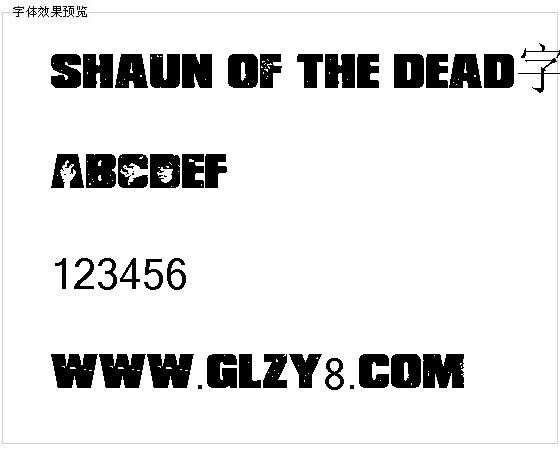 Shaun of the dead字体