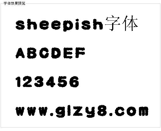 sheepish字体