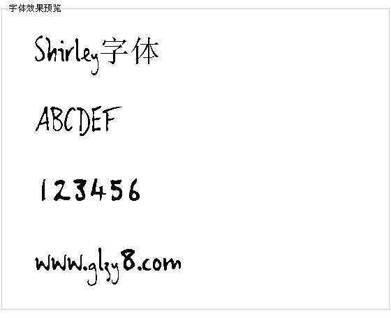 Shirley字体