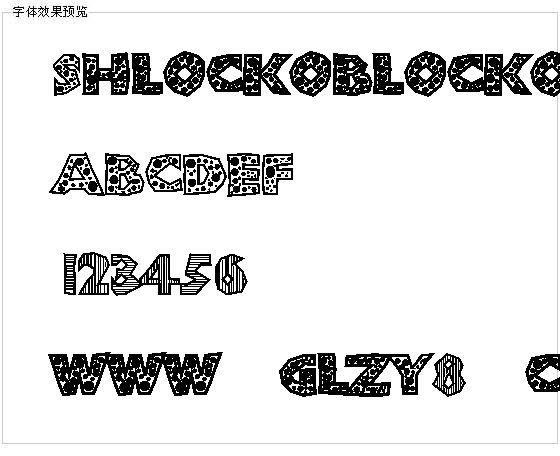 Shlockoblockoo字体