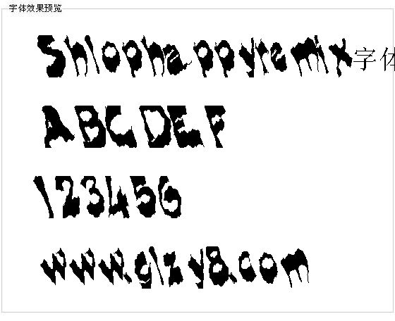 Shlophappyremix字体