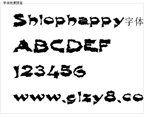 Shlophappy字体