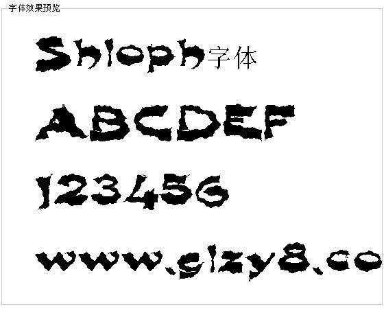 Shloph字体