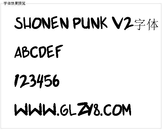 shonen punk v2字体