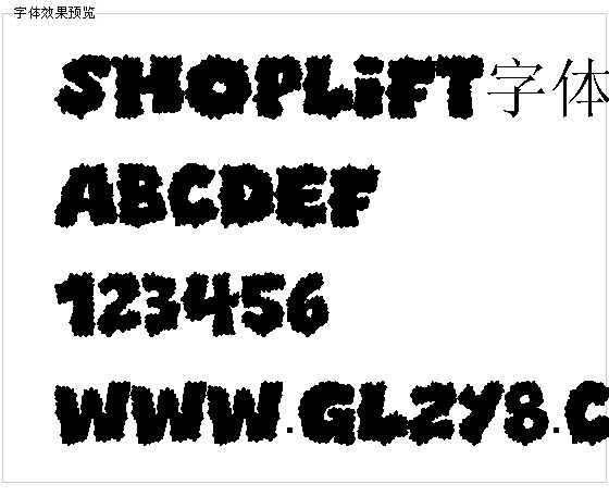 Shoplift字体