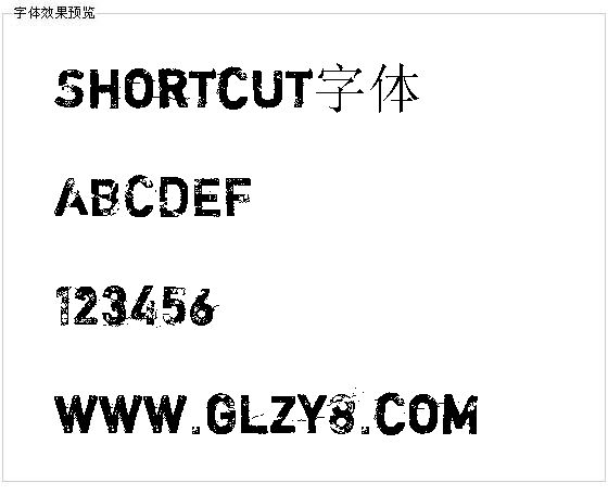 Shortcut字体