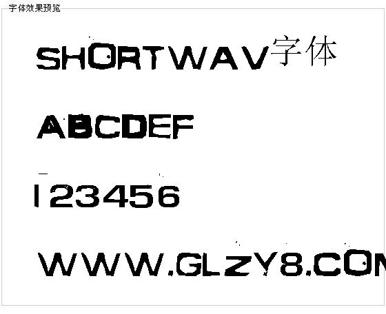 Shortwav字体