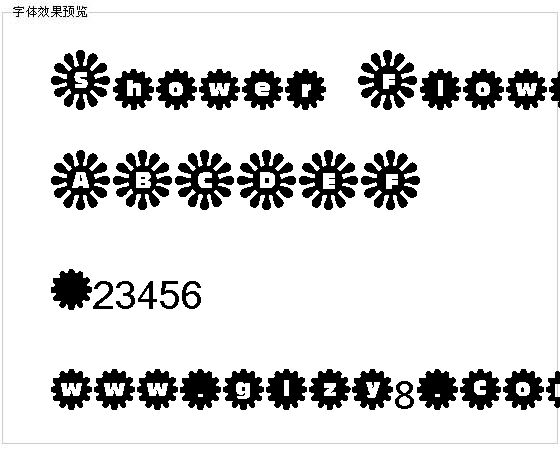 Shower Flower字体