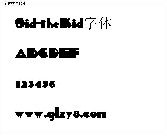 Sid-theKid字体