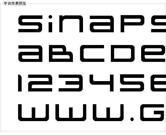 Sinapsis字体