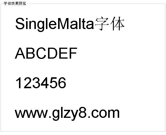 SingleMalta字体