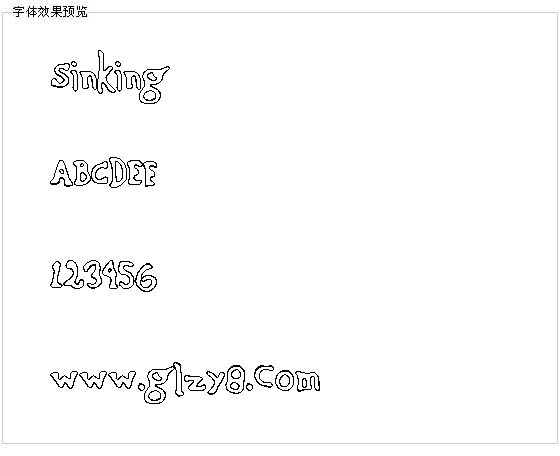Sinking字体