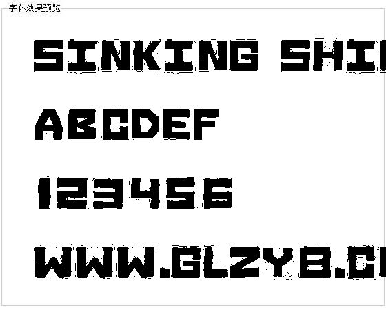 Sinking Ship字体