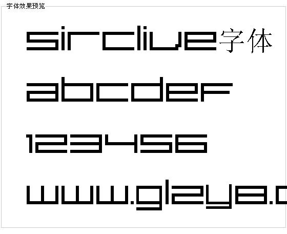 Sirclive字体