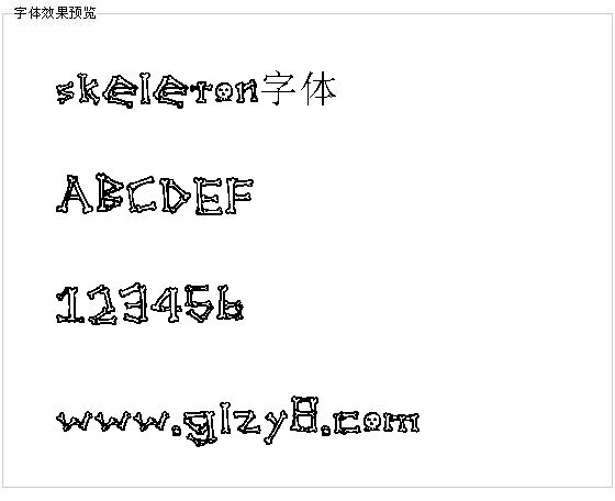 skeleton字体