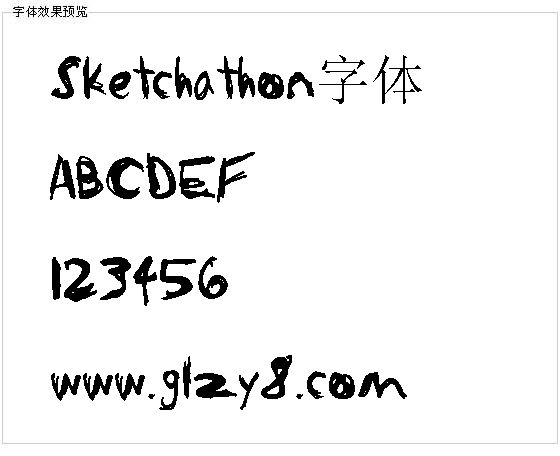 Sketchathon字体