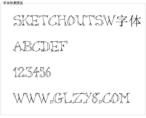 Sketchoutsw字体