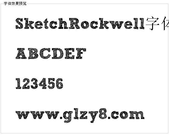 SketchRockwell字体