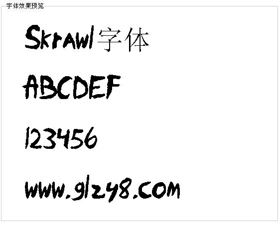 Skrawl字体