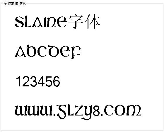 Slaine字体