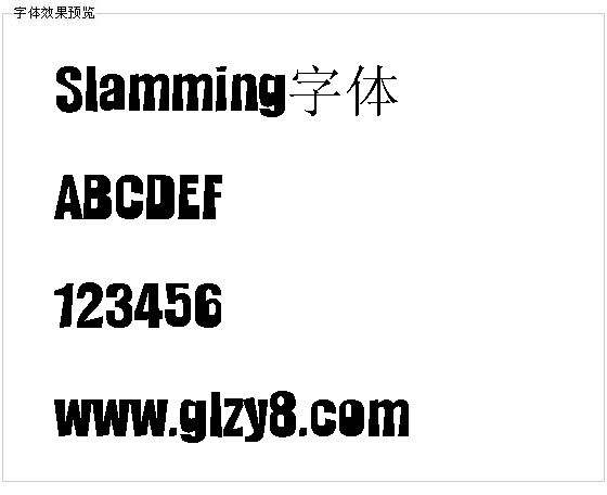 Slamming字体